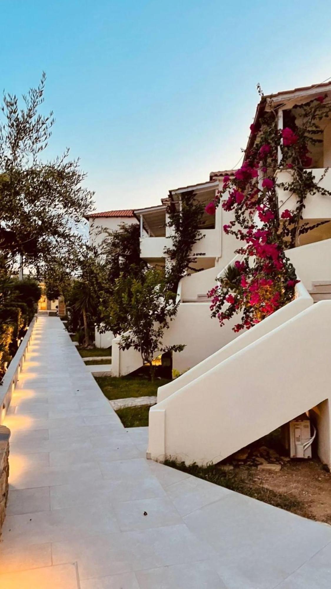 Tsamis Zante Suites (Adults Only) Psarou  Bagian luar foto The hotel's main walkway